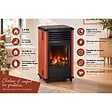 SAHARA - Pack 2 Poêles à gaz 3.4KW Manhattan Rouge Effet feu de bois 3 niveaux de chauffe 40-80m2 Sahara - vignette