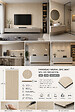 PROTOCOLE HOME - SPC-301 Plaque décorative effet Travertin 260x122 cm, ép. 3 mm - vignette