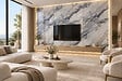 PROTOCOLE HOME - Panneau mural PVC effet marbre PS-906 Aurelia Blue 260×122 cm - vignette