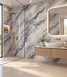 PROTOCOLE HOME - Panneau mural PVC effet marbre PS-906 Aurelia Blue 260×122 cm - vignette