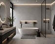 PROTOCOLE HOME - SPC 105 Plaque murale mat effet pierre gris 600 x 1200 mm - vignette