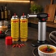 KEMPER - Chalumeau de cuisine Professionnel à gaz Torche gaz rechargeable Utilisation 360° Allumage piezo KEMPER - vignette