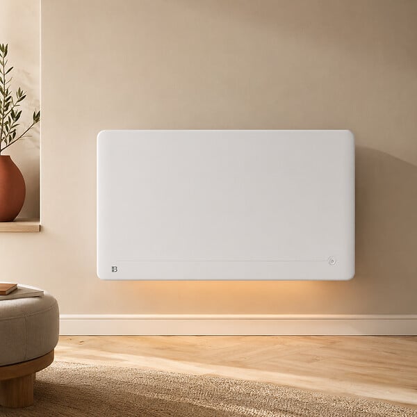 BESTHERM - Radiateur électrique fixe à inertie sèche céramique - BESTHERM - STELLINA 2000W - Détecteur de présence - Lumineux - NF - large
