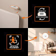 BESTHERM - Radiateur électrique fixe à inertie sèche céramique - BESTHERM - STELLINA 1500W - Détecteur de présence - Lumineux - NF - vignette