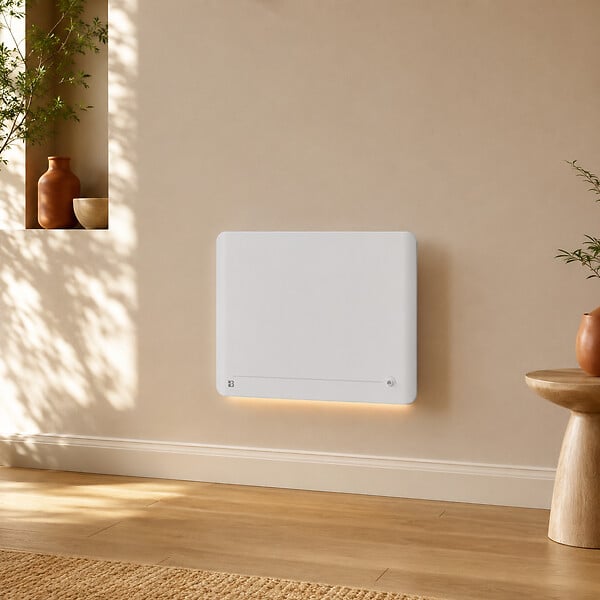 BESTHERM - Radiateur électrique fixe à inertie sèche céramique - BESTHERM - STELLINA 1000W - Détecteur de présence - Lumineux - NF - large