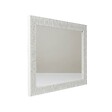 KIAMAMI VALENTINA - Miroir Rectangulaire Avec Cadre Mdf Blanc Réversible 72,5X92,5 Cm - vignette