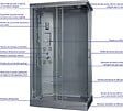 ONDEE - Cabine de douche hydromassante SERY - Porte coulissante - Chromé - 120x80cm - vignette
