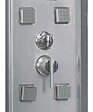 ONDEE - Cabine de douche hydromassante SERY - Porte coulissante - Chromé - 120x80cm - vignette
