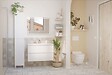 ONDEE - Colonne de rangement à poser LILA - 30 cm - Finition : Blanc - 2 Portes - vignette