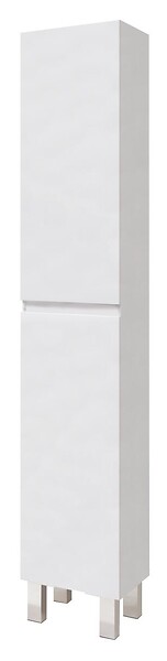 ONDEE - Colonne de rangement à poser LILA - 30 cm - Finition : Blanc - 2 Portes - large
