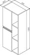 ONDEE - Colonne de rangement à suspendre EBENE - 52 cm  Finition : Blanc - 2 Portes - vignette