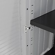 ARTPLAST - Armoire de rangement 2 portes 4 Etagères 68 x 37 x H169 cm 4 pieds Grise Artplast - vignette
