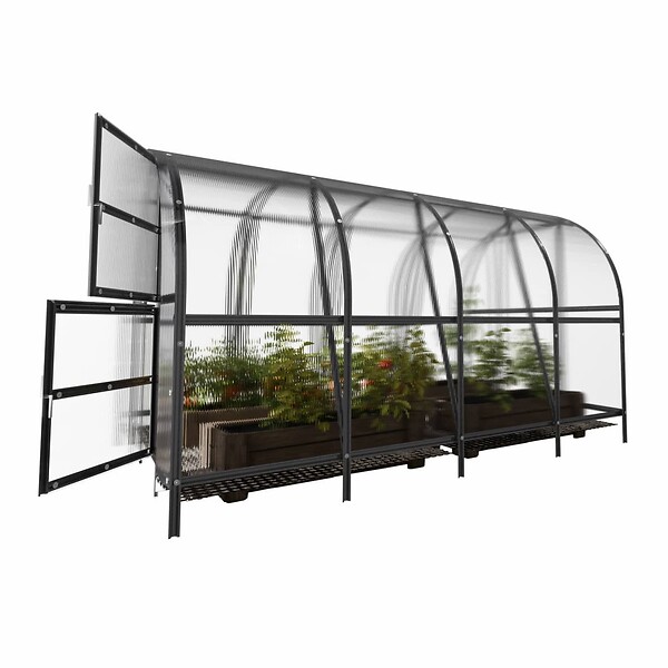 KLASIKA GREENHOUSES - Serre polycarbonate KLASIKA BALTIC LT PREMIUM 12m² 3x4m - kit 7 accessoires inclus - large