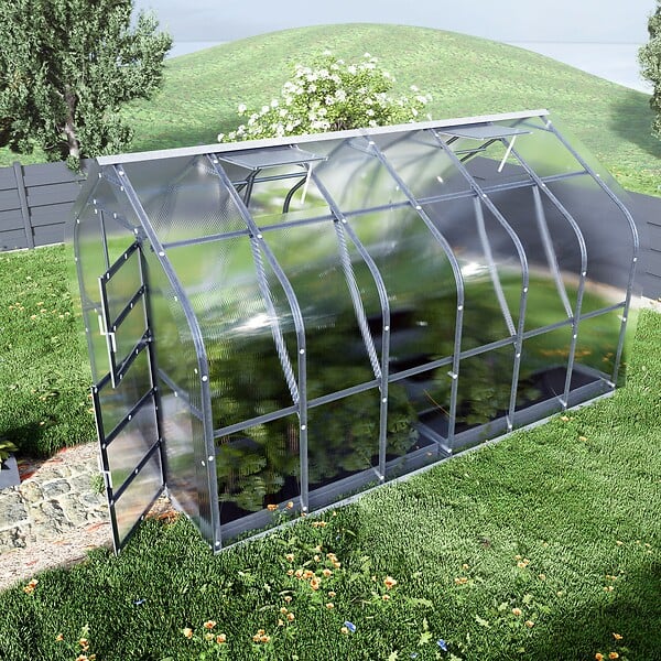 KLASIKA GREENHOUSES - Serre polycarbonate KLASIKA STANDART EXTRA 10m² 2,5x4m - kit 7 accessoires inclus - large