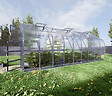 KLASIKA GREENHOUSES - Serre polycarbonate KLASIKA STANDART EXTRA 15m² 2,5x6m - kit 7 accessoires inclus - vignette