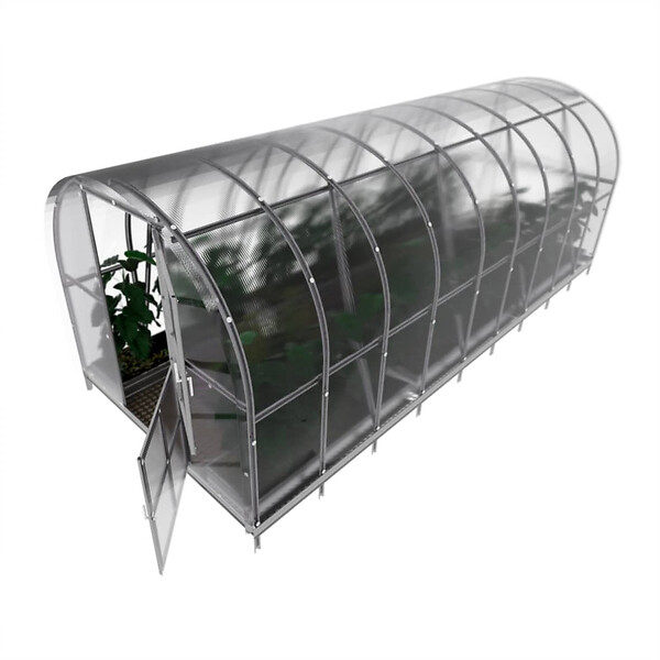 KLASIKA GREENHOUSES - Serre polycarbonate KLASIKA ARCH EXTRA 18m² 3x6m - kit 8 accessoires inclus - large