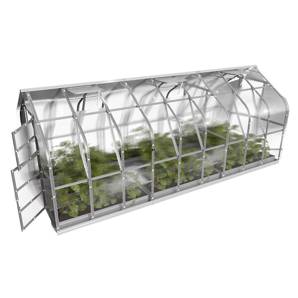 KLASIKA GREENHOUSES - Serre polycarbonate KLASIKA STANDART PREMIUM 15m² 2,5x6m - kit 7 accessoires inclus - large