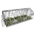 KLASIKA GREENHOUSES - Serre polycarbonate KLASIKA STANDART PREMIUM 15m² 2,5x6m - kit 7 accessoires inclus - vignette