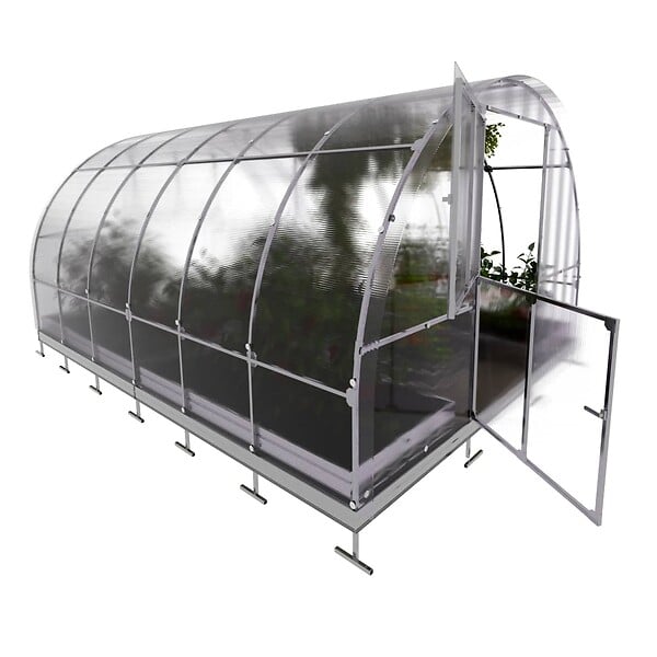 KLASIKA GREENHOUSES - Serre polycarbonate KLASIKA TUBE EXTRA 12m² 3x4m - kit 7 accessoires inclus - large