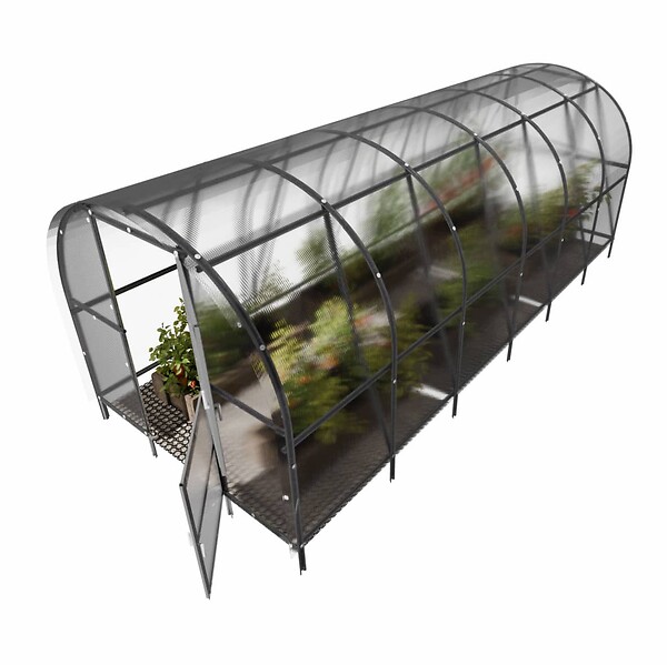 KLASIKA GREENHOUSES - Serre polycarbonate KLASIKA BALTIC LT EXTRA 18m² 3x6m - kit 7 accessoires inclus - large