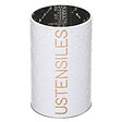 5 FIVE SIMPLY SMART - Pot à ustensiles fer "Scandinave Nature" blanc - vignette