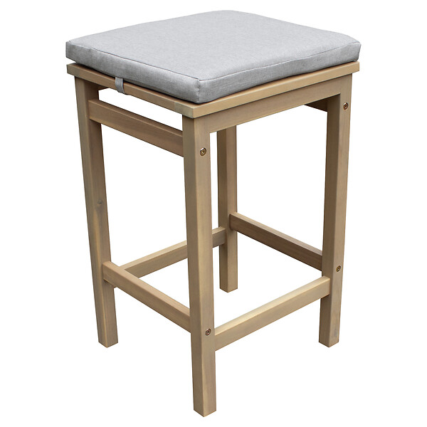 HAPPY GARDEN - Mange debout ARUBA en acacia massif 4 places - coussins sable - large