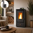 EMAFLAM - Poêle à granulés Étanche EMMA 6 kW + kit conduit ventouse - - vignette