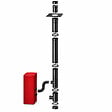 EMAFLAM - Kit conduit vertical avant tubage pour poêle à granulés 100/150 mm - - vignette
