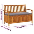 VIDAXL - vidaXL Banc de rangement de jardin 120 cm Bois d'acacia solide - vignette