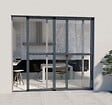 AVOSDIM - Moustiquaire Coulissante pour Baie Vitrée - L.160 x H.240cm Recoupable - Aluminium Gris Anthracite - vignette