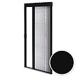 AVOSDIM - Moustiquaire pour porte - L.120 x H.240 cm - Alu. noir - Store plissé anti insectes - vignette