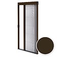 AVOSDIM - Moustiquaire pour porte - L.120 x H.240 cm - Alu. marron - Store plissé anti insectes - vignette