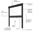 AVOSDIM - Moustiquaire Enroulable pour Fenêtre - L.80 x H.100cm Recoupable - Alu. Gris - Protection anti insectes - vignette