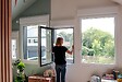 AVOSDIM - Moustiquaire fenêtre sans perçage - Cadre fixe aluminium blanc - L.85 x H.85cm Recoupable - Toile Fibre de Verre - vignette