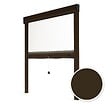 AVOSDIM - Moustiquaire Enroulable pour Fenêtre - L.80 x H.100cm Recoupable - Alu. Marron - Protection anti insectes - vignette