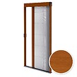 AVOSDIM - Moustiquaire pour porte - L.120 x H.240 cm - Alu. chêne doré - Store plissé anti insectes - vignette