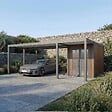 DIRECT-ABRIS - Carport Aluminium 760 x 645 cm NEWARK - 43 m2 - Hauteur : 255 - 2 Voitures - Abri Voiture Autoportant - Stockage - Extension - Gris Anthracite - vignette