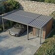 DIRECT-ABRIS - Carport Aluminium 760 x 645 cm NEWARK - 43 m2 - Hauteur : 255 - 2 Voitures - Abri Voiture Autoportant - Stockage - Extension - Gris Anthracite - vignette