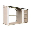 TIMBELA - Abri à bûches avec remise - l120 x L345 x H220 cm / 4,14 m² - Rangement extérieur pour bois de chauffage - TIMBELA M985-TERRA BROWN - vignette