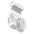 TIMBELA - Abri à bûches avec remise - l120 x L345 x H220 cm / 4,14 m² - Rangement extérieur pour bois de chauffage - TIMBELA M985-TUNDRA CAVERN - vignette