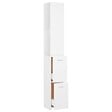 VIDAXL - vidaXL Armoire de salle de bain blanc 25x26,5x170 cm bois d'ingénierie - vignette