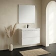 CERSANIT - Meuble salle de bain-80x37.5cm-Gain de place-Blanc Brillant-Moduo Slim - vignette