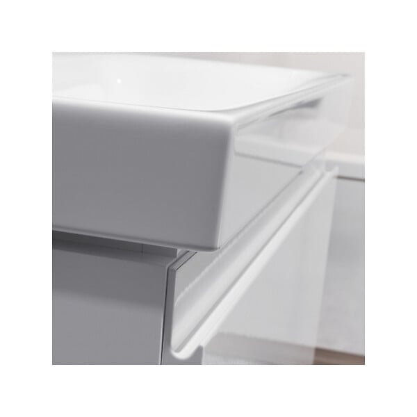 CERSANIT - Meuble salle de bain-80x37.5cm-Gain de place-Blanc Brillant-Moduo Slim - large