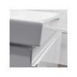 CERSANIT - Meuble salle de bain-80x37.5cm-Gain de place-Blanc Brillant-Moduo Slim - vignette