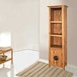 VIDAXL - vidaXL Meuble de salle de bain autoportant Bois pin massif 48x32x170cm - vignette