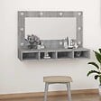 VIDAXL - vidaXL Armoire à miroir avec LED Sonoma gris 90x31,5x62 cm - vignette