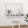VIDAXL - vidaXL Armoire à miroir avec LED Blanc brillant 90x31,5x62 cm - vignette