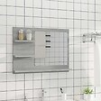 VIDAXL - vidaXL Miroir de bain Sonoma gris 60x10,5x45 cm Bois d'ingénierie - vignette