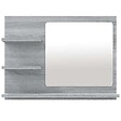 VIDAXL - vidaXL Miroir de bain Sonoma gris 60x10,5x45 cm Bois d'ingénierie - vignette