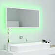 VIDAXL - vidaXL Miroir à LED de salle de bain Blanc 90x8,5x37 cm Acrylique - vignette
